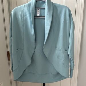 Yogalicious Light Blue Open-Front Blazer Jacket only